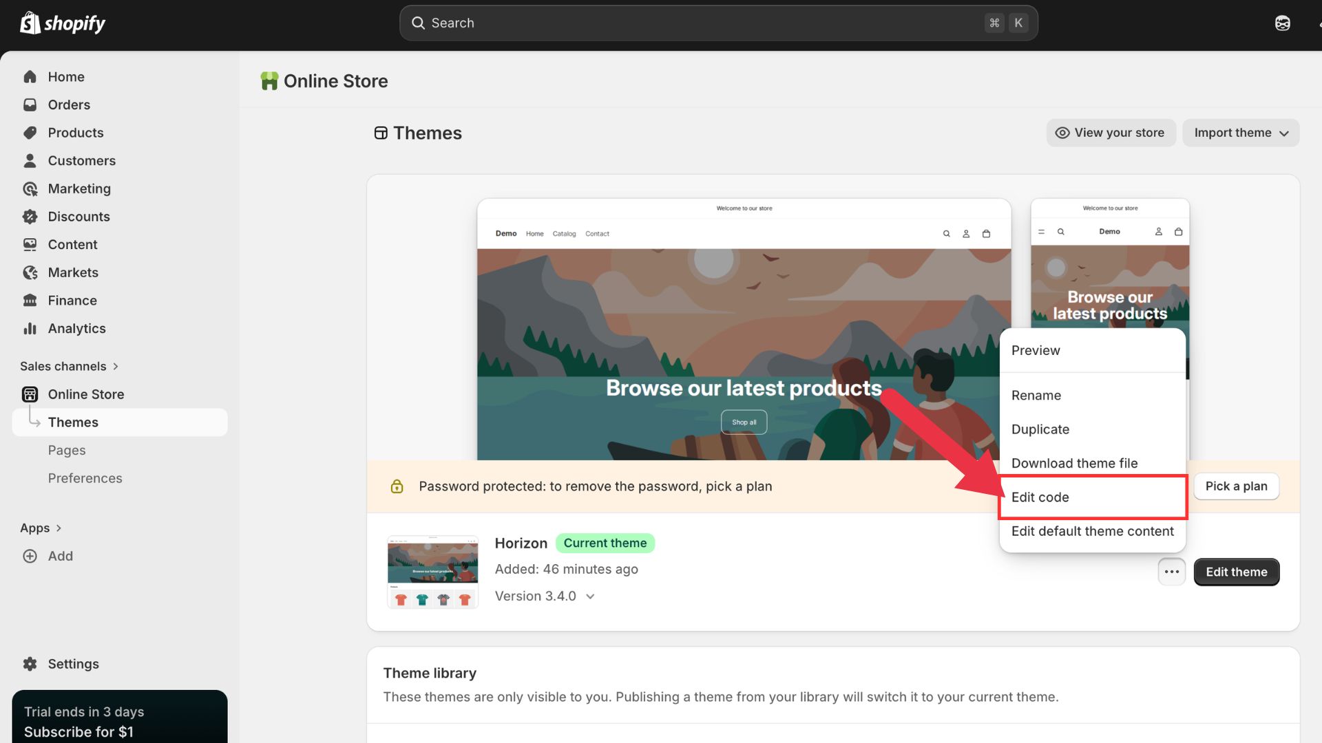 Shopify Install Step 3