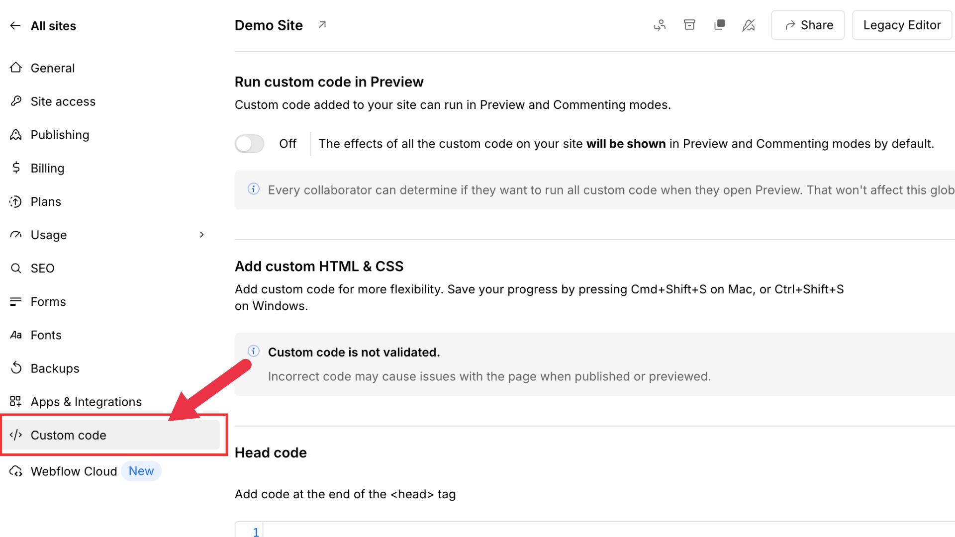 Webflow Install Step 4